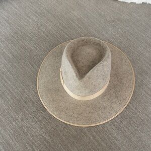 Lack Of Color Beige Fedora Hat